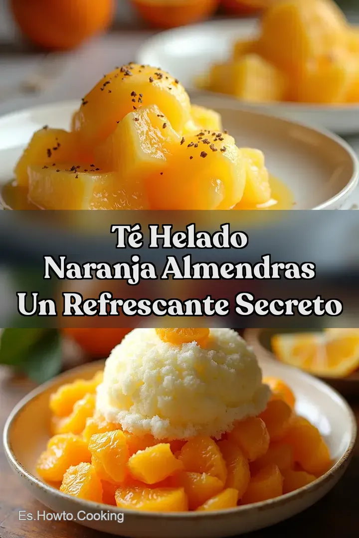 T&eacute; Helado Naranja Almendras Un Refrescante Secreto