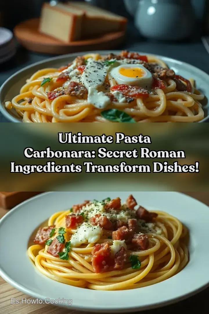 Ultimate Pasta Carbonara: Secret Roman Ingredients Transform Dishes!