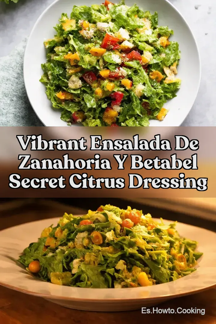 Vibrant Ensalada de Zanahoria y Betabel Secret Citrus Dressing