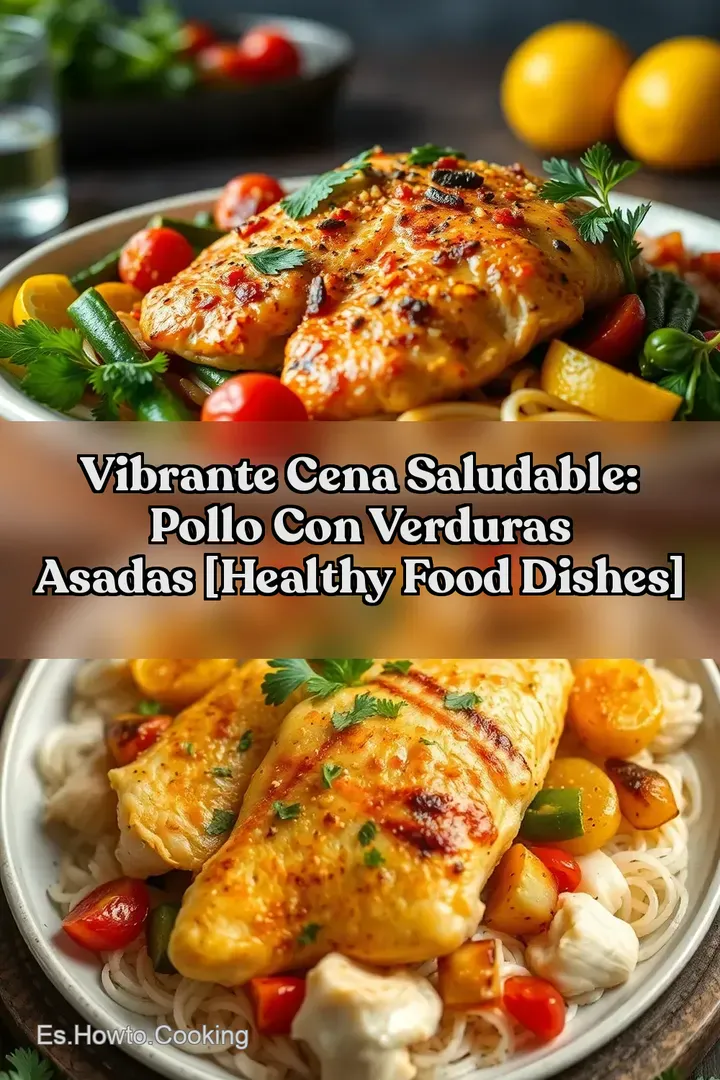 Vibrante Cena Saludable: Pollo con Verduras Asadas [Healthy Food Dishes]