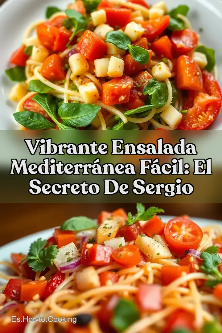Vibrante Ensalada Mediterr&aacute;nea F&aacute;cil: El Secreto de Sergio