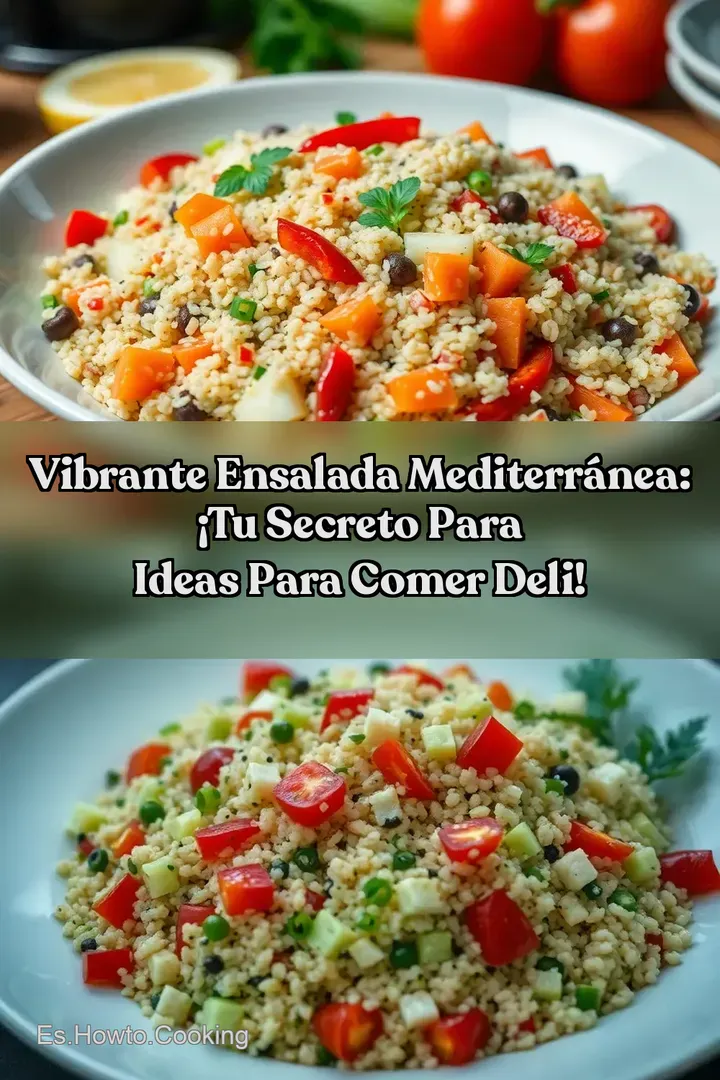 Vibrante Ensalada Mediterr&aacute;nea: &iexcl;Tu Secreto para Ideas Para Comer Deli!