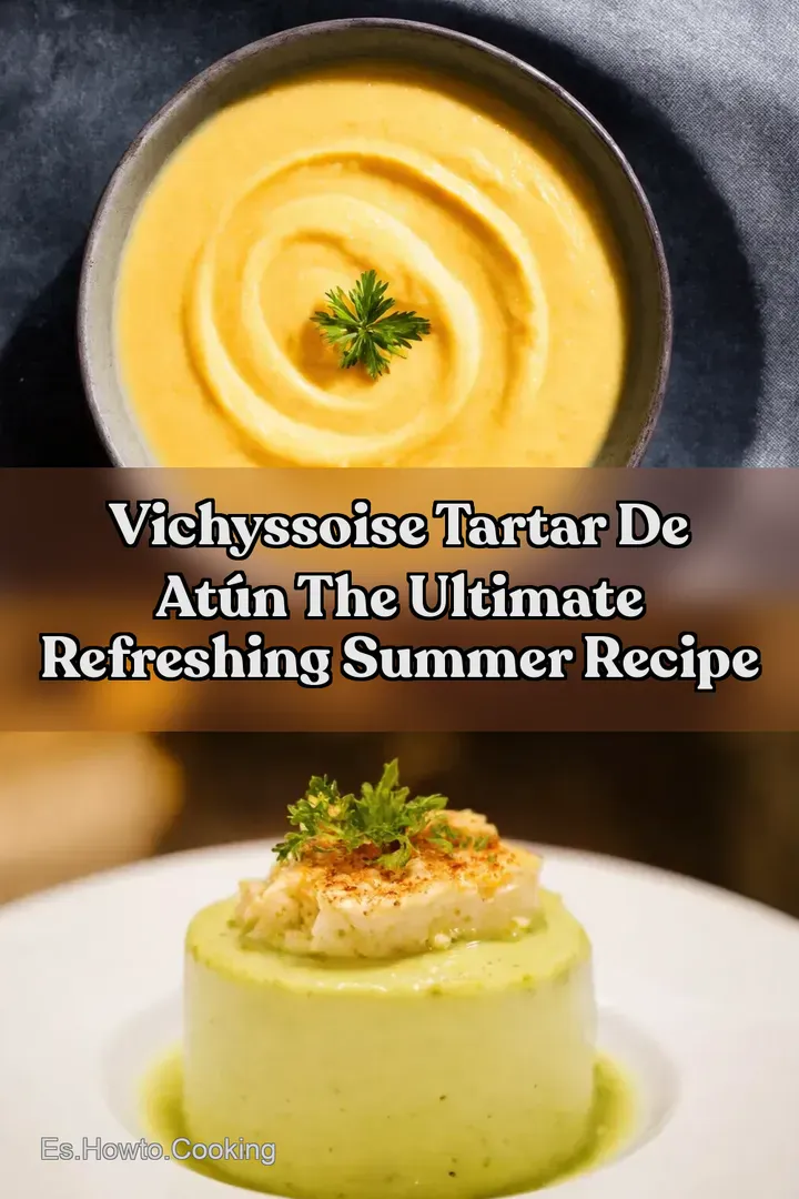 Vichyssoise Tartar de At&uacute;n The Ultimate Refreshing Summer Recipe