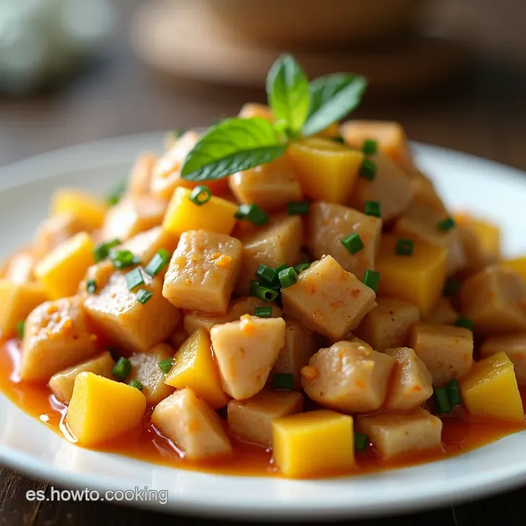 Abanico Tropical de Pollo Un Viaje a Haw&aacute;i en Cada Bocado