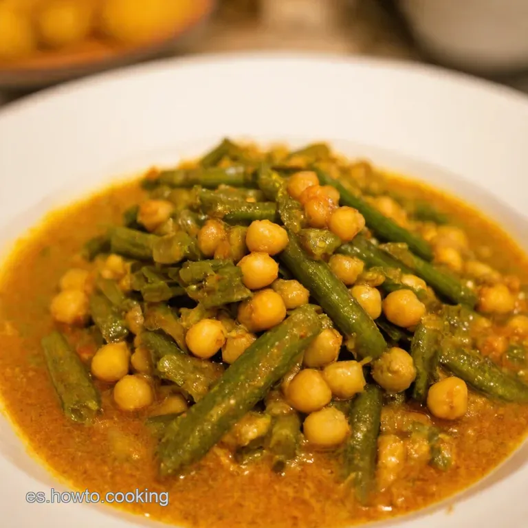 Acelgas Con Garbanzos Receta Tradicional presentation