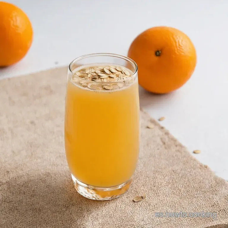 Agua de Avena con Naranja Sabor Aut&eacute;ntico