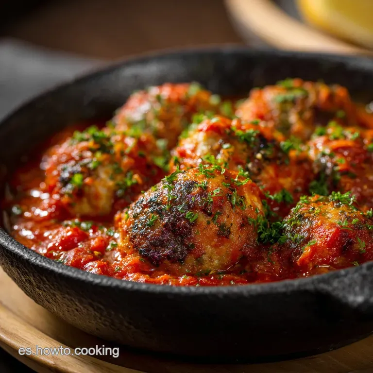 Alb&oacute;ndigas De Bacalao En Salsa De Tomate: El Sabor De La Abuela. presentation