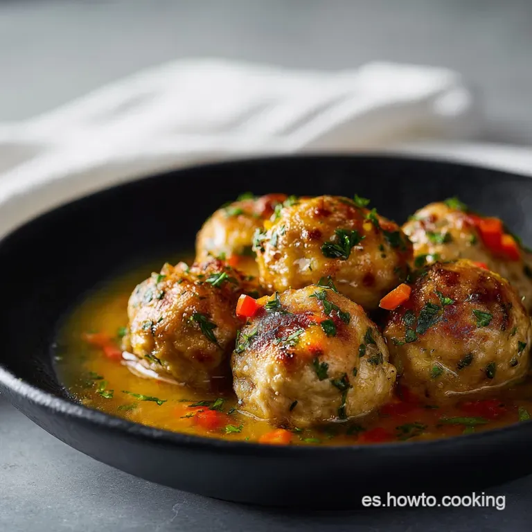 Alb&oacute;ndigas De Pollo: La Receta Jugosa De La Abuela presentation