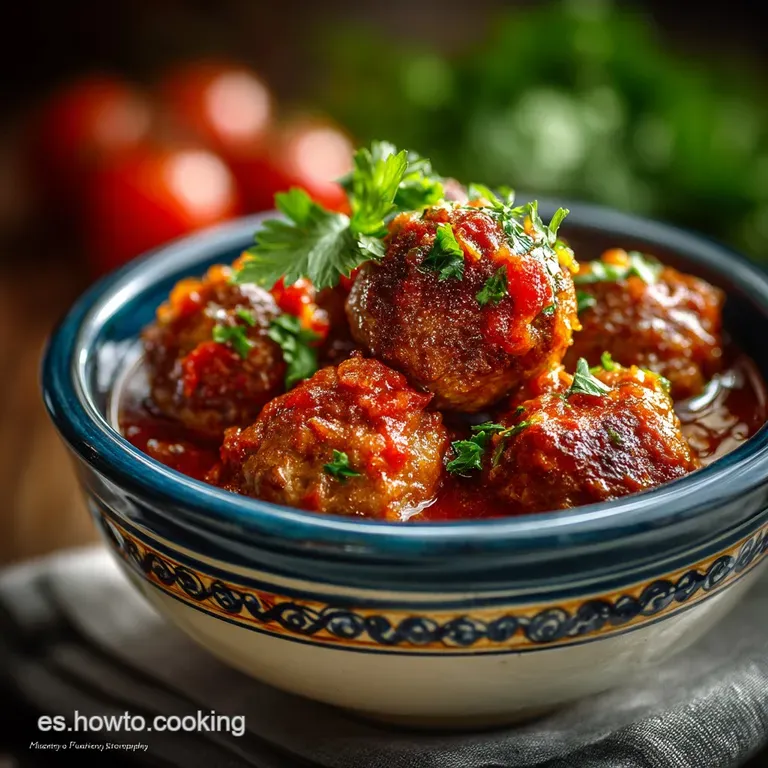 Albóndigas en Salsa de Tomate Jugosas de la Abuela