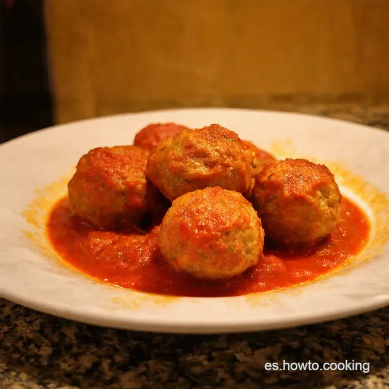 Alb&oacute;ndigas En Salsa Espa&ntilde;ola De La Abuela Con Un Toque Moderno presentation