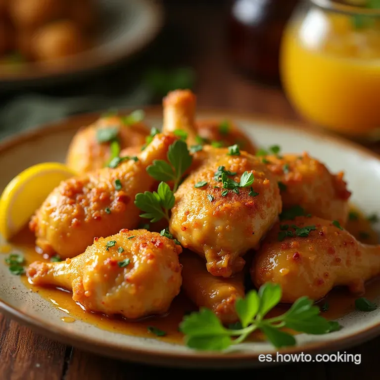 Alitas De Pollo Lemon Pepper Crujientes Jugosas Y Con El Punch Justo presentation