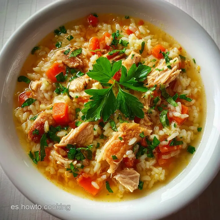 Arroz Con Pollo Caldoso: Caldo Aterciopelado