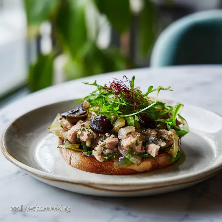 Slices of tender tuna glistening with a rich dark sauce atop a bed of fluffy white rice; garnished with bright parsley.