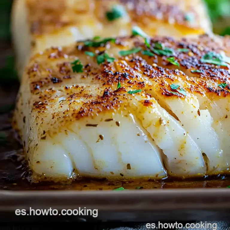Bacalao Al Horno a La Espa&ntilde;ola presentation