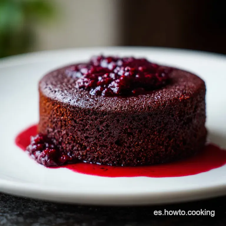 Bizcocho de Remolacha y Cacao H&uacute;medo