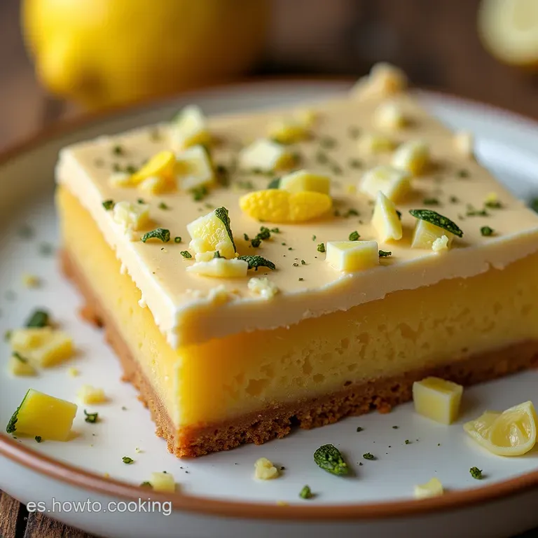 Blondies C&iacute;tricos de Fiesta Brownies de Lim&oacute;n Pistachos y Chocolate Blanco