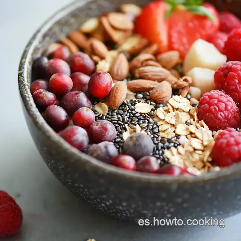 Bowl Energ&eacute;tico De Avena Y Frutos Rojos presentation