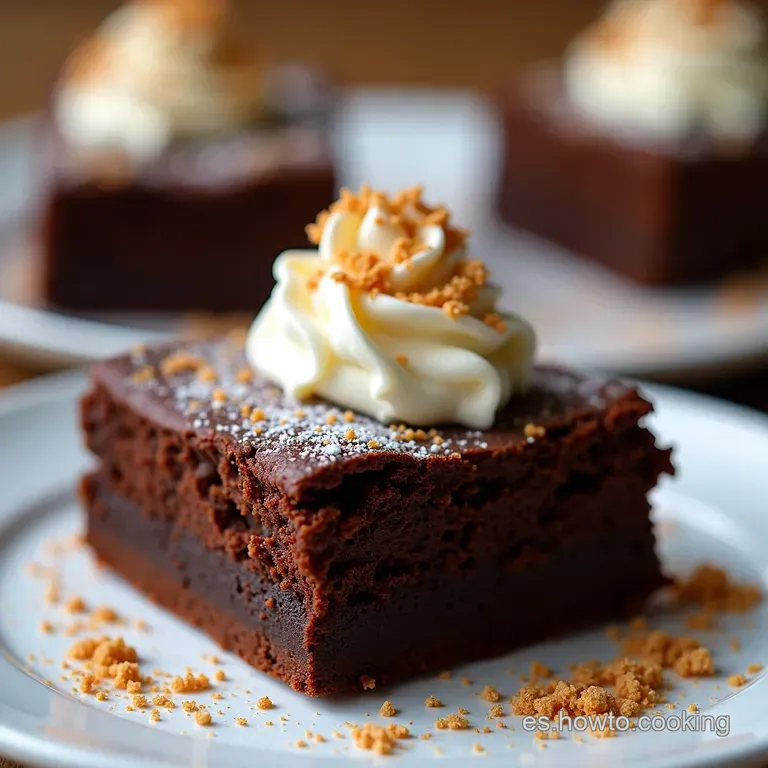 Brownie de Chocolate Casero Fudgy