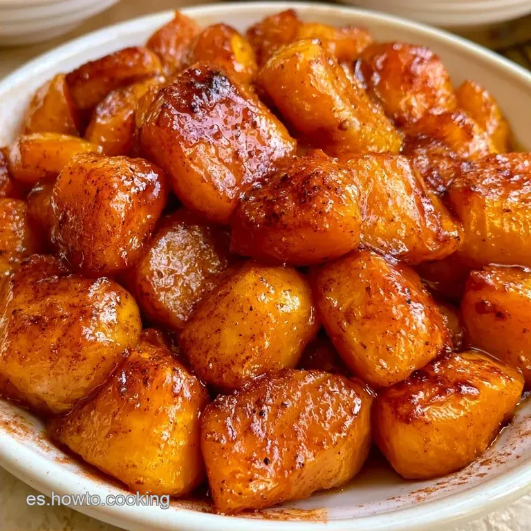 Calabaza Dulce Al Horno Con Miel y Canela