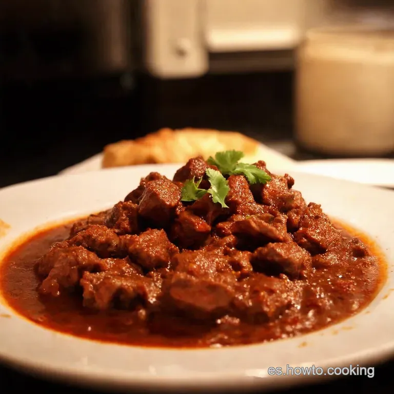 Carne Picada a La Jardinera El Abrazo De La Abuela En Un Plato presentation