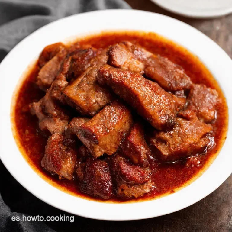Carrilleras de Cerdo Estofadas al Vino Tinto con Pur&eacute; de Patatas R&uacute;stico