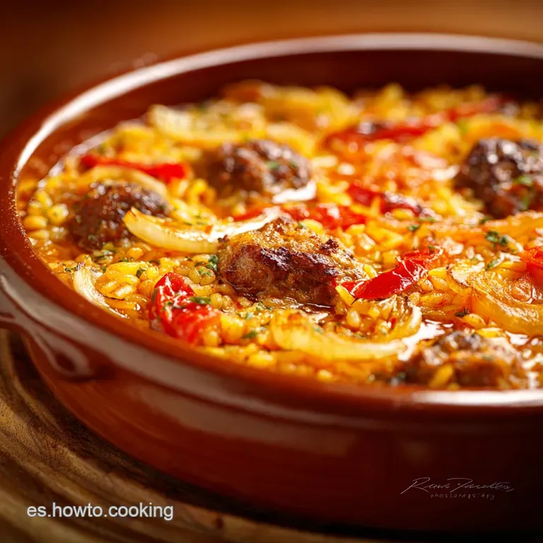 Cazuela de Arroz y Carne Molida con Cebolla France: El Plato de Confort Definitivo