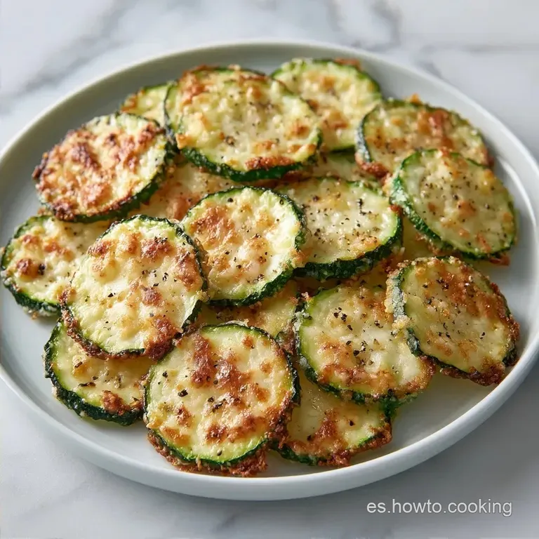 Chips de Calabac&iacute;n en Airfryer con Parmesano