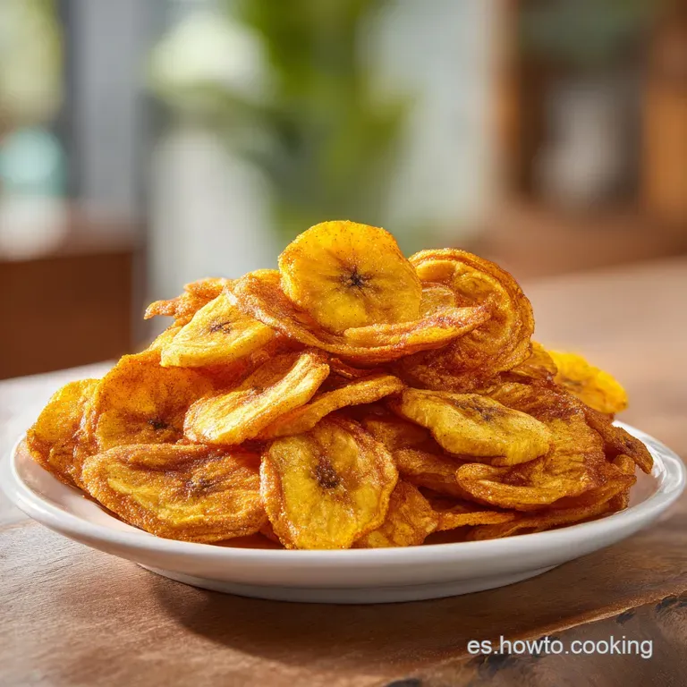 Chips de Pl&aacute;tano a la Canela: Crujientes y Dulces