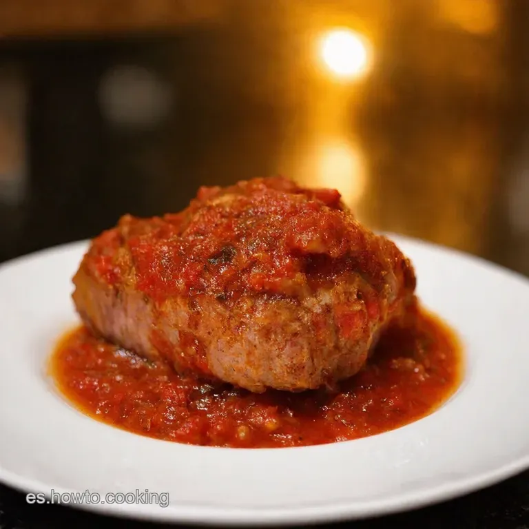 Chuletas De Cerdo En Salsa De Ciruelas Pasas presentation