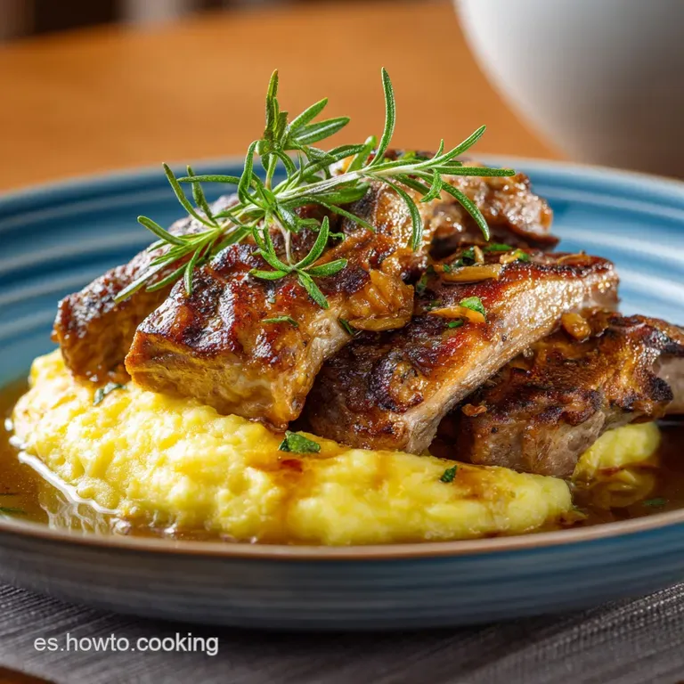 Chuletas de Cerdo con Ajo y Mantequilla y Pur&eacute; Sua: La Receta Secreta del Basting