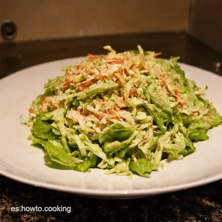 Coleslaw Casero Con Sabor a Kentucky Kfc Copycat presentation