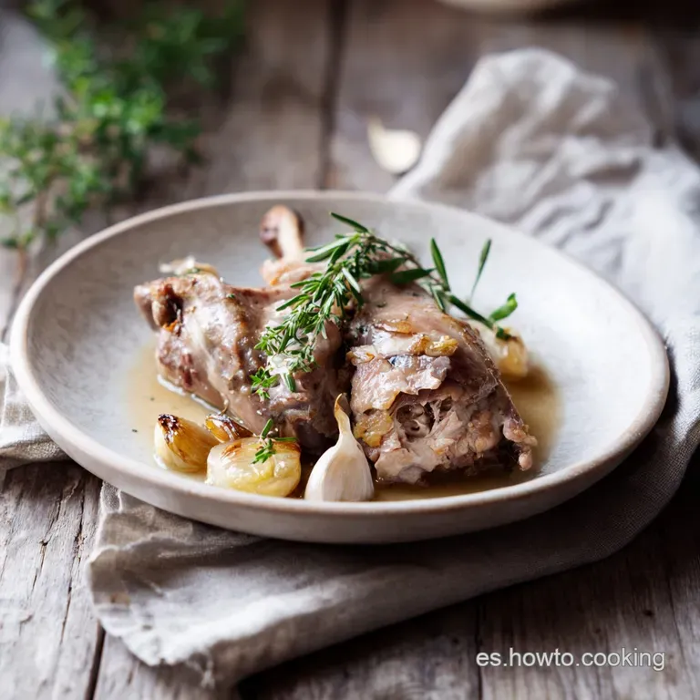 Receta de Conejo al Ajillo Tradicional Casero