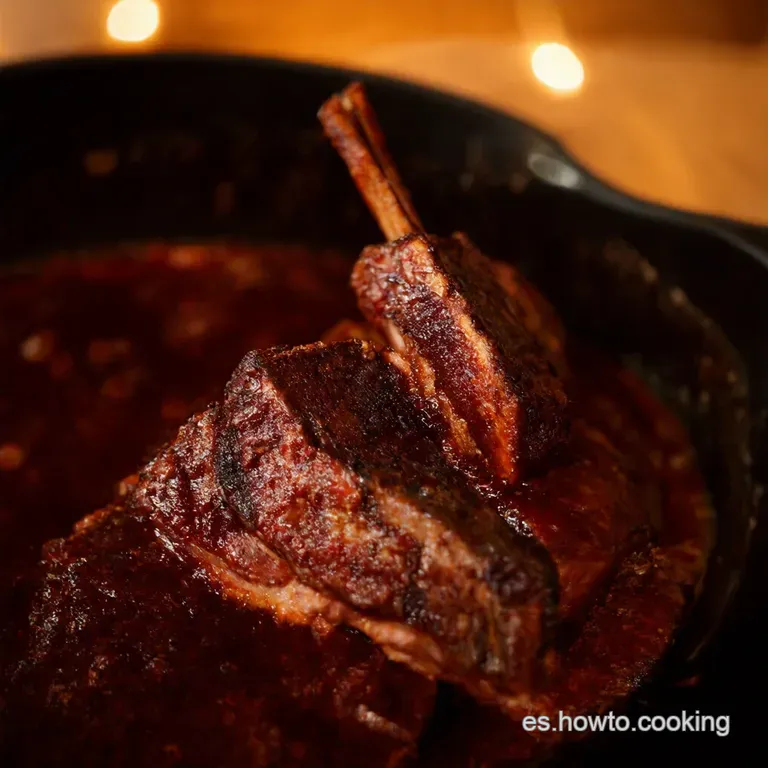 Costillas De Ternera Estofadas Al Vino Tinto presentation