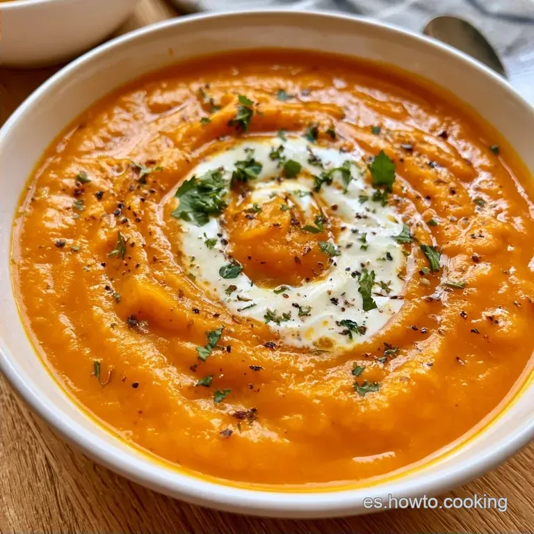 Crema de Calabaza con Naranja y Jengibre