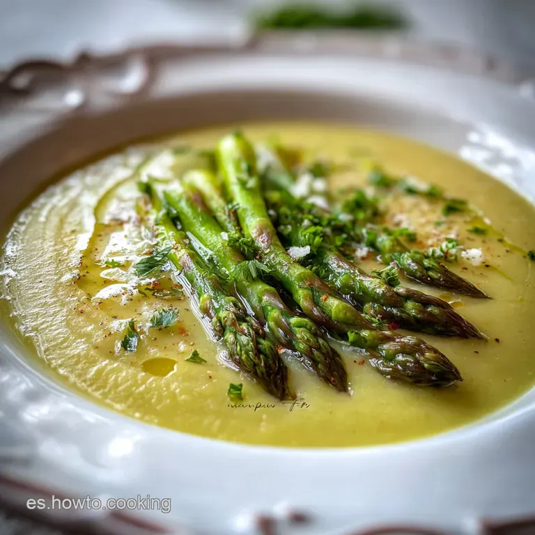 Crema de esp&aacute;rragos: Seda Primaveral y Reconfortante
