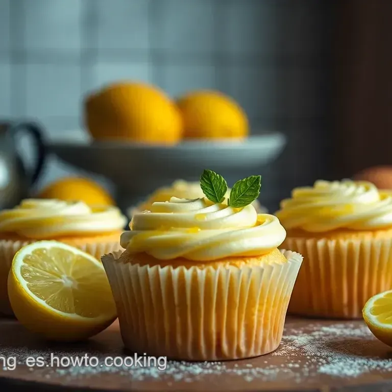 Cupcakes de Lim&oacute;n y Semillas de Amapola con Cuatro Delicias C&iacute;tricas