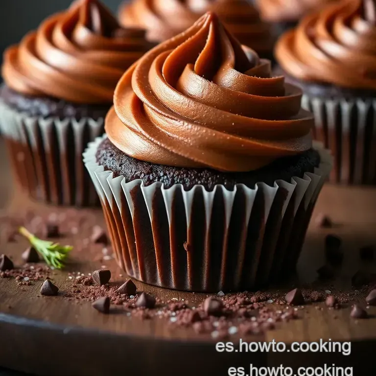 Cupcakes Hi-Hat De Chocolate Al Estilo Alma Obreg&oacute;n presentation