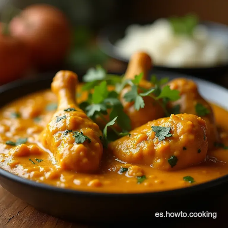 Curry Cremoso De Pollo a La Espa&ntilde;ola El Sabor De La India Con El Alma De Casa presentation