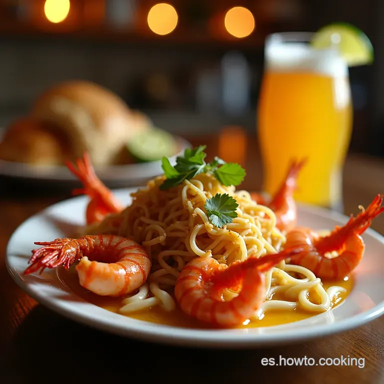 El Tesoro Del Mar C&oacute;ctel De Mariscos Refrescante Estilo Cervecer&iacute;a presentation