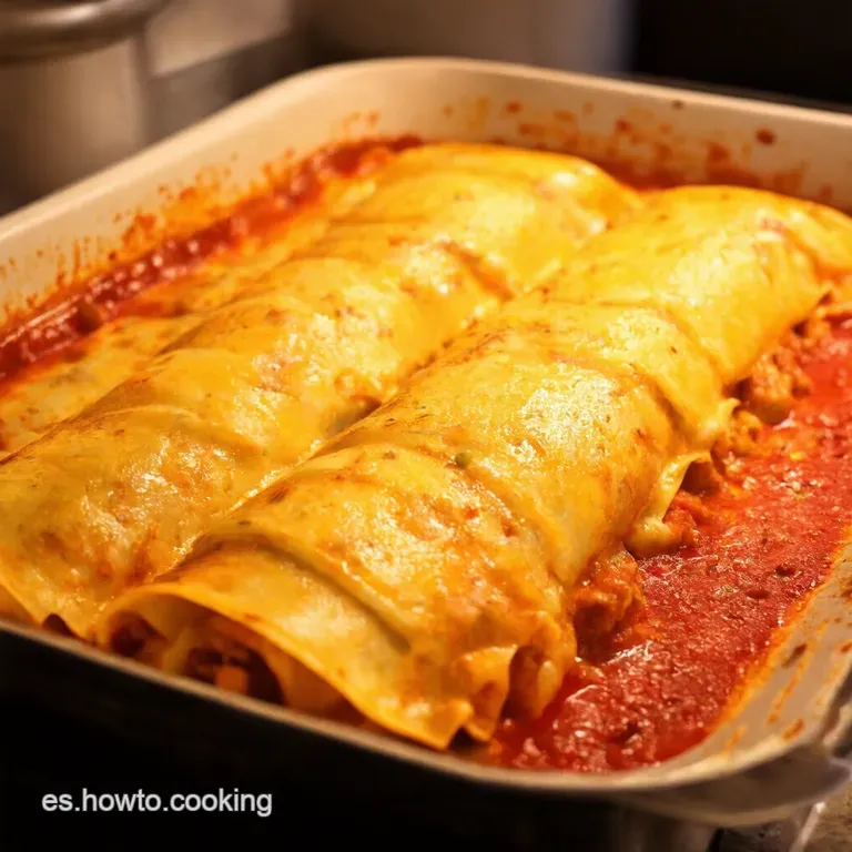 Enchiladas Norte&ntilde;as Papa Y Chorizo En Salsa Chipotle Cremosa presentation