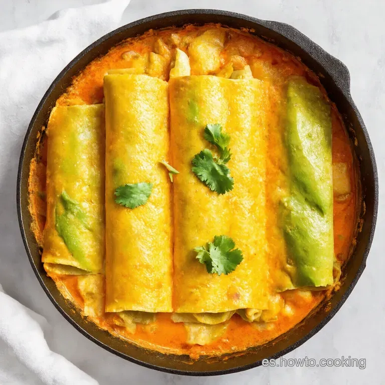 Enchiladas Verdes Cremosas de Aguacate