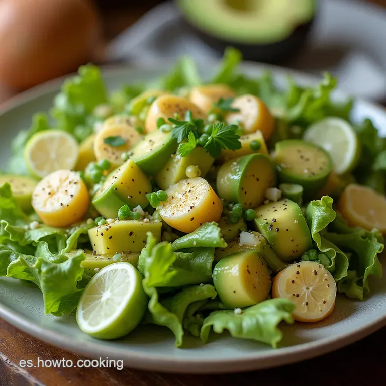 Verde que te Quiero Verde Ensalada Cremosa de Aguacate Crujiente de Apio y Aderezo C&iacute;trico de Yogur