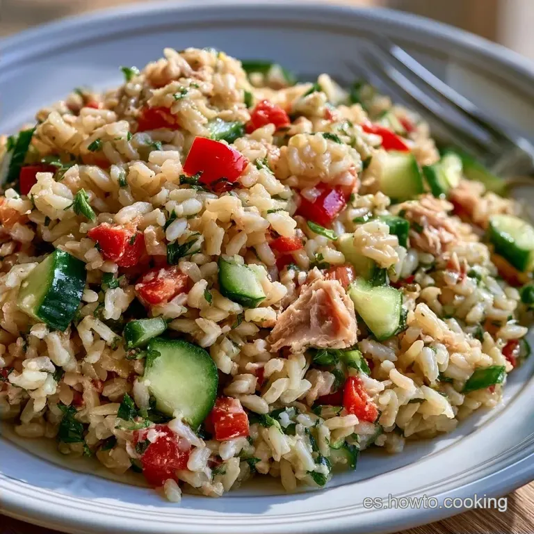 Ensalada De Arroz Casera Nutritiva