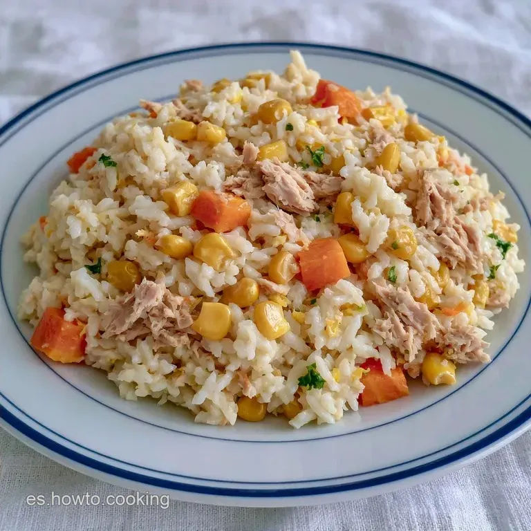 Ensalada de Arroz con Mayonesa y Atún