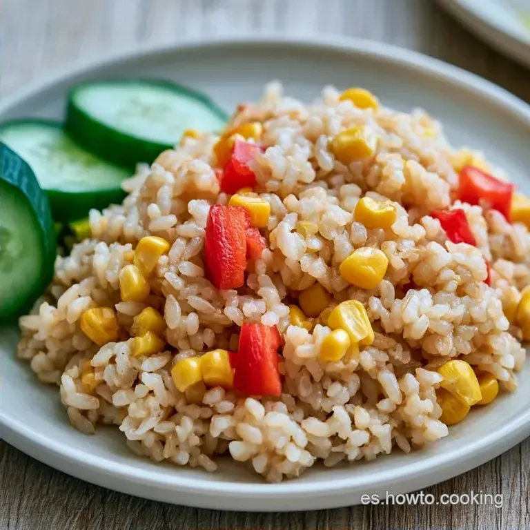 Ensalada de Arroz con Ma&iacute;z en 30 Minutos
