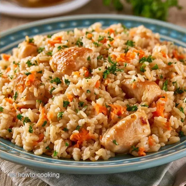 Ensalada de Arroz con Pollo Saludable