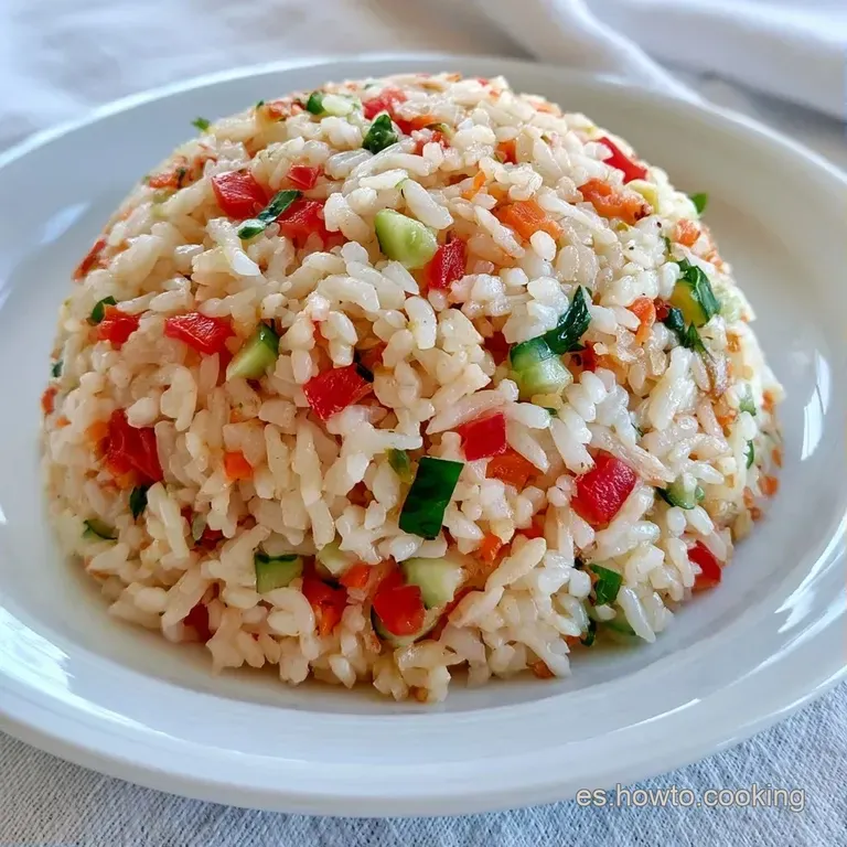 Mezcla colorida servida en bol blanco, con trozos crujientes de verdura fresca y un brillo ligero de aceite de oliva.