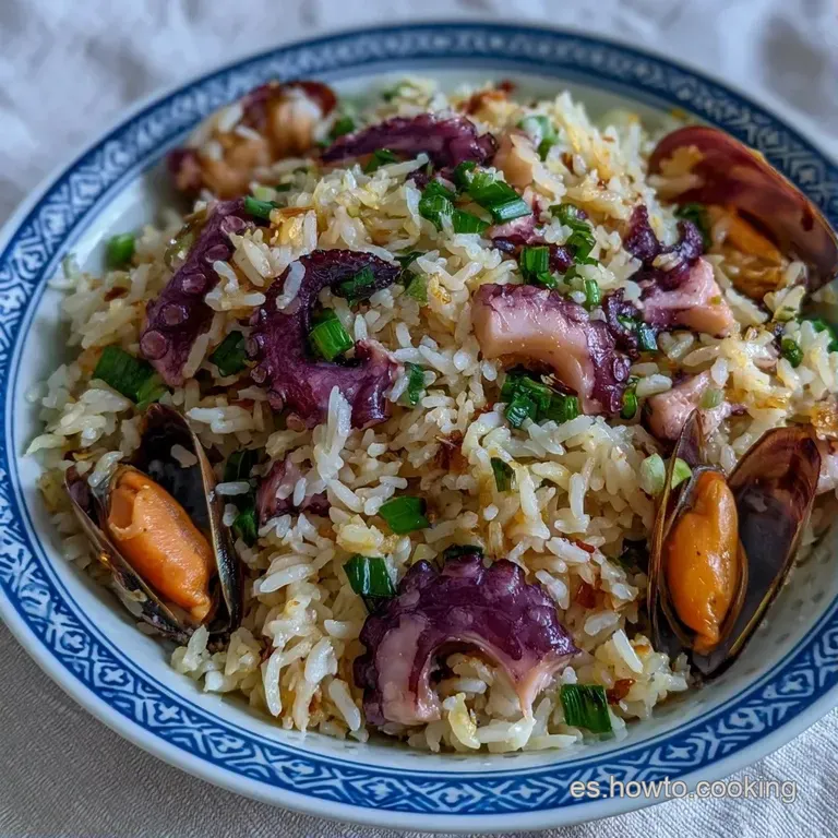 Ensalada colorida servida en plato blanco, con trozos de pimiento rojo y verde que contrastan con el grano brillante.