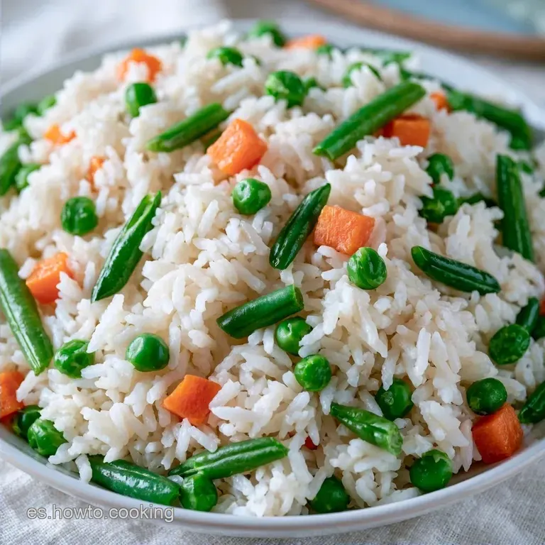 Ensalada de Arroz Primavera Vegetariana con Verduras