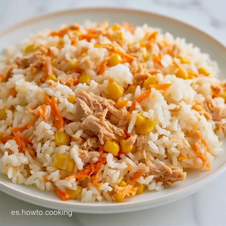 Ensalada De Arroz Sencilla con At&uacute;n y Ma&iacute;z